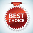 Vector best choice red label Vector best choice red label