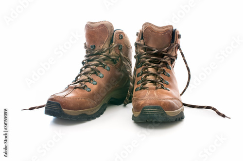 Photo: pair of hiking boots pair of hiking boots