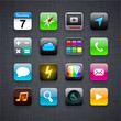 Square modern app icons.