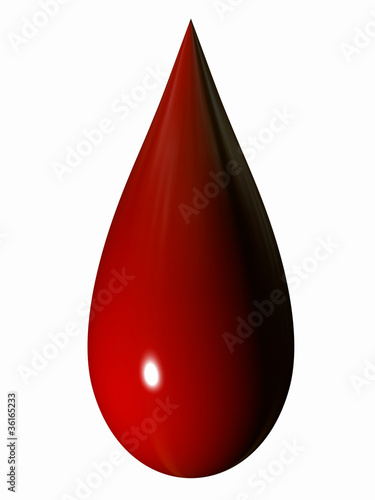 Illustration: drop of blood, Blutstropfen drop of blood, Blutstropfen