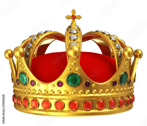 Illustration: Golden royal crown Golden royal crown