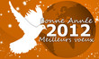 Happy New Year 2012 - Symbole paix Orange Happy New Year 2012 - Symbole paix Orange