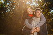 autumn couple
