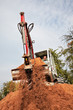 start of building a house, earth moving