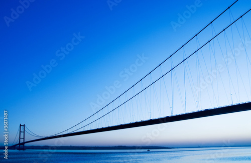 Photo: humber bridge blue sky humber bridge blue sky