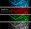 abstract glowing banners