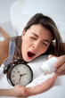 Sleepless woman