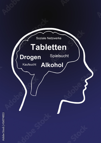 Illustration: Gehirnsucht Gehirnsucht