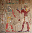 ancient relief at Deir el-Bahri