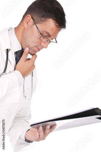 Photo: doctor looking worried doctor looking worried
