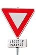 Panneau de présignalisation de route prioritaire