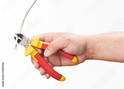 Photo: cutter, hand and wire cutter, hand and wire