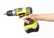 battery screwdriver in hand