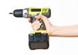 battery screwdriver in hand