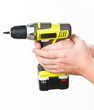 battery screwdriver in hand