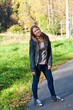 Beautiful teen girl in the forest Beautiful teen girl in the forest