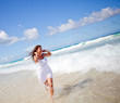 Woman at the beach