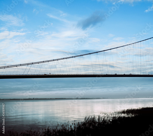 Photo: traffic crossing bridge traffic crossing bridge