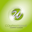 Alphabet Logo Corporate Marke Firmenlogo, initial letter W 3D