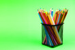 Back to school concept with colourful pencils Back to school concept with colourful pencils