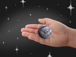 Photo: Hand, Earth, planet Hand, Earth, planet