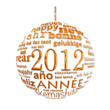 2012, boule dorée dans toutes les langues