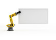 Roboterarm mit Schild