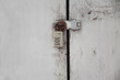 locked door with key