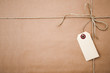 Photo: brown paper parcel with copy space brown paper parcel with copy space