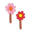 Plasticine flowers