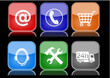 Set buttons e-commerce