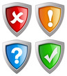 Security icons collection isolated on white Security icons collection isolated on white
