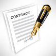 Signing report with pen