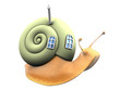 snail with home