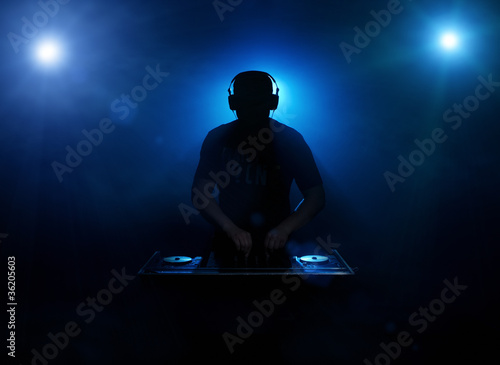 Photo: Dee jay silhouette Dee jay silhouette