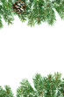 Christmas framework with snow Christmas framework with snow