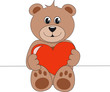 teddy mit herz