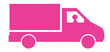 camion livraison rose