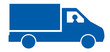 camion livraison bleu camion livraison bleu