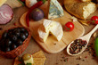 Composition of cheese and autumn products