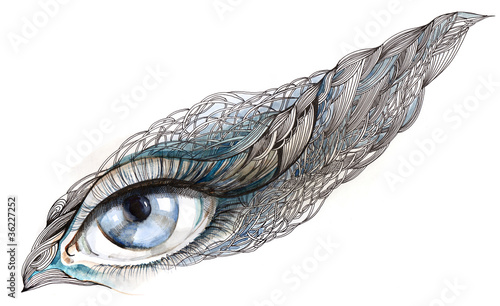 Illustration: abstract human eye abstract human eye