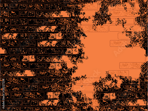 Vector: Grunge brick wall vector Grunge brick wall vector