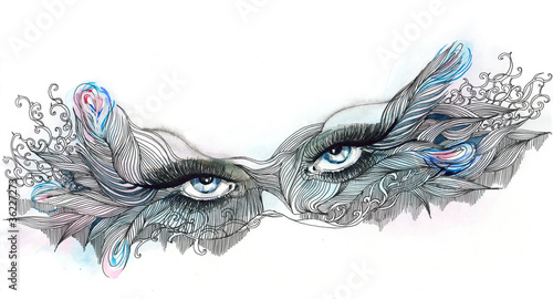 Illustration: ornate mask ornate mask