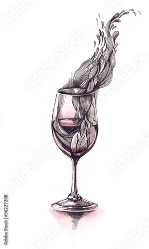 Illustration: wine (series C) wine (series C)