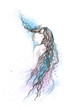 Photo: beautiful woman with ornate hair beautiful woman with ornate hair