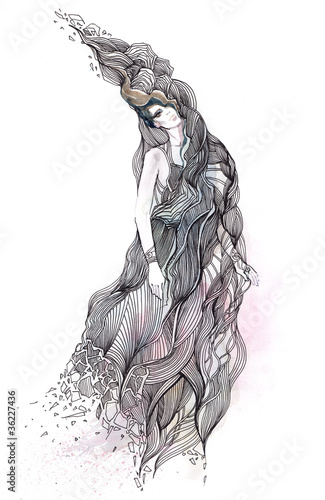 Illustration: abstract woman abstract woman