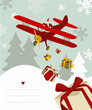 Santa Claus in airplane Santa Claus in airplane