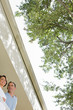 Couple on balcony Couple on balcony
