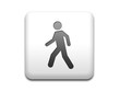 Boton cuadrado blanco hombre caminando