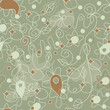 seamless abstract floral background